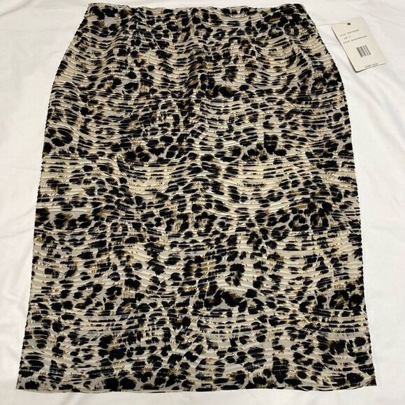 NWT Zac & Rachel Cheetah Print Pencil Skirt - Size Small - Picture 1 of 8